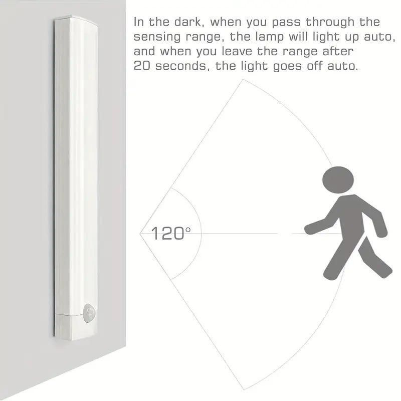 LED Motion Sensor Cabinet Light – Wireless Auto-On Night Light (Random Color)
