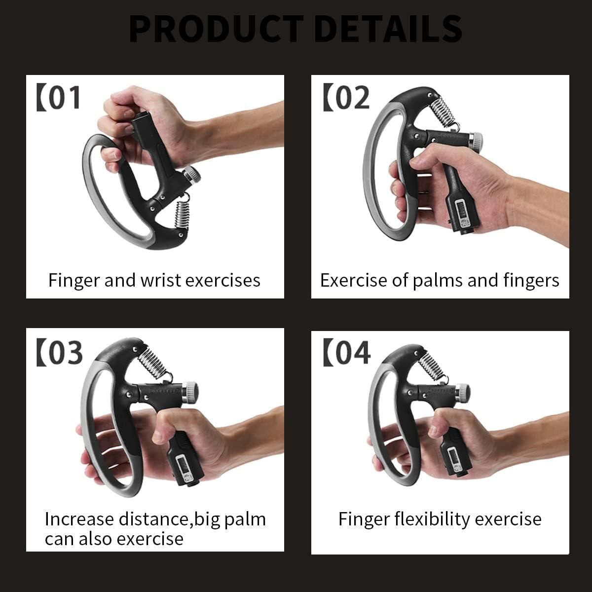 Adjustable Counting Grip – Hand Gripper for Strength Training & Recovery (Assorted Color)