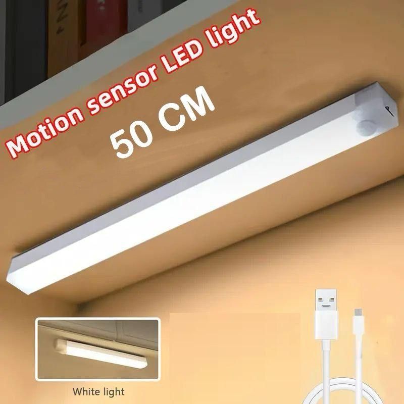 LED Motion Sensor Cabinet Light – Wireless Auto-On Night Light (Random Color)