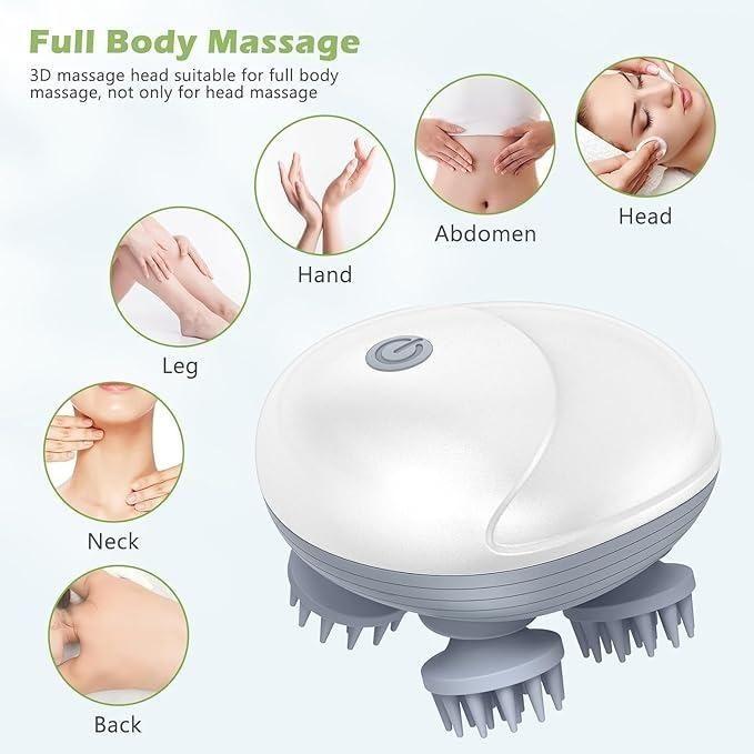 Electric Pet Cat Massager – Soothing Silicone Vibration Head Massager