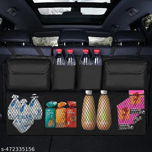 Back Seat Trunk Organizer – 8 Pocket Hanging Storage Solution