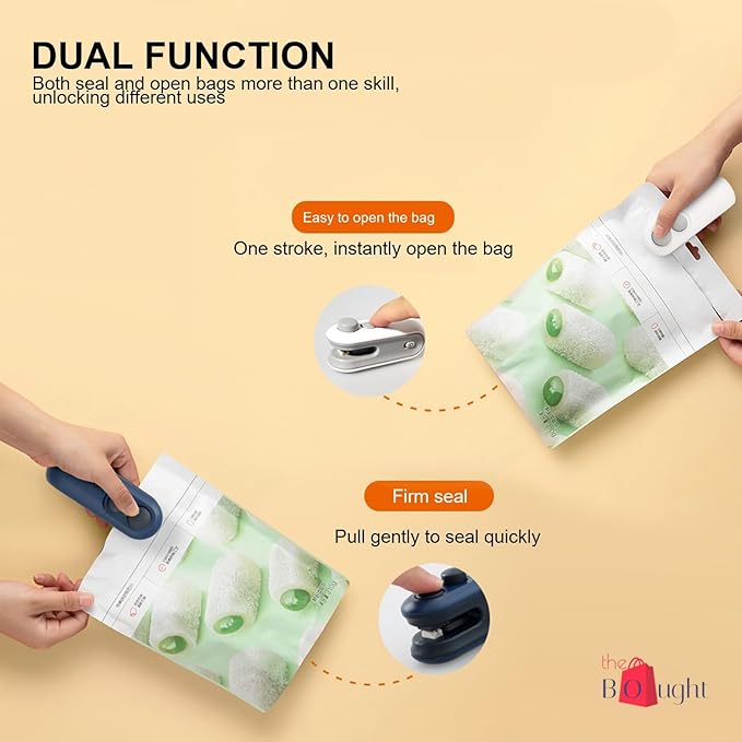 Portable Mini Sealing Machine 2 in 1 USB Rechargeable Magnetic Heat Sealing