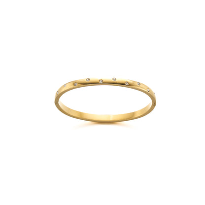 Niche Diamond-Embedded Starry Titanium Steel Bracelet